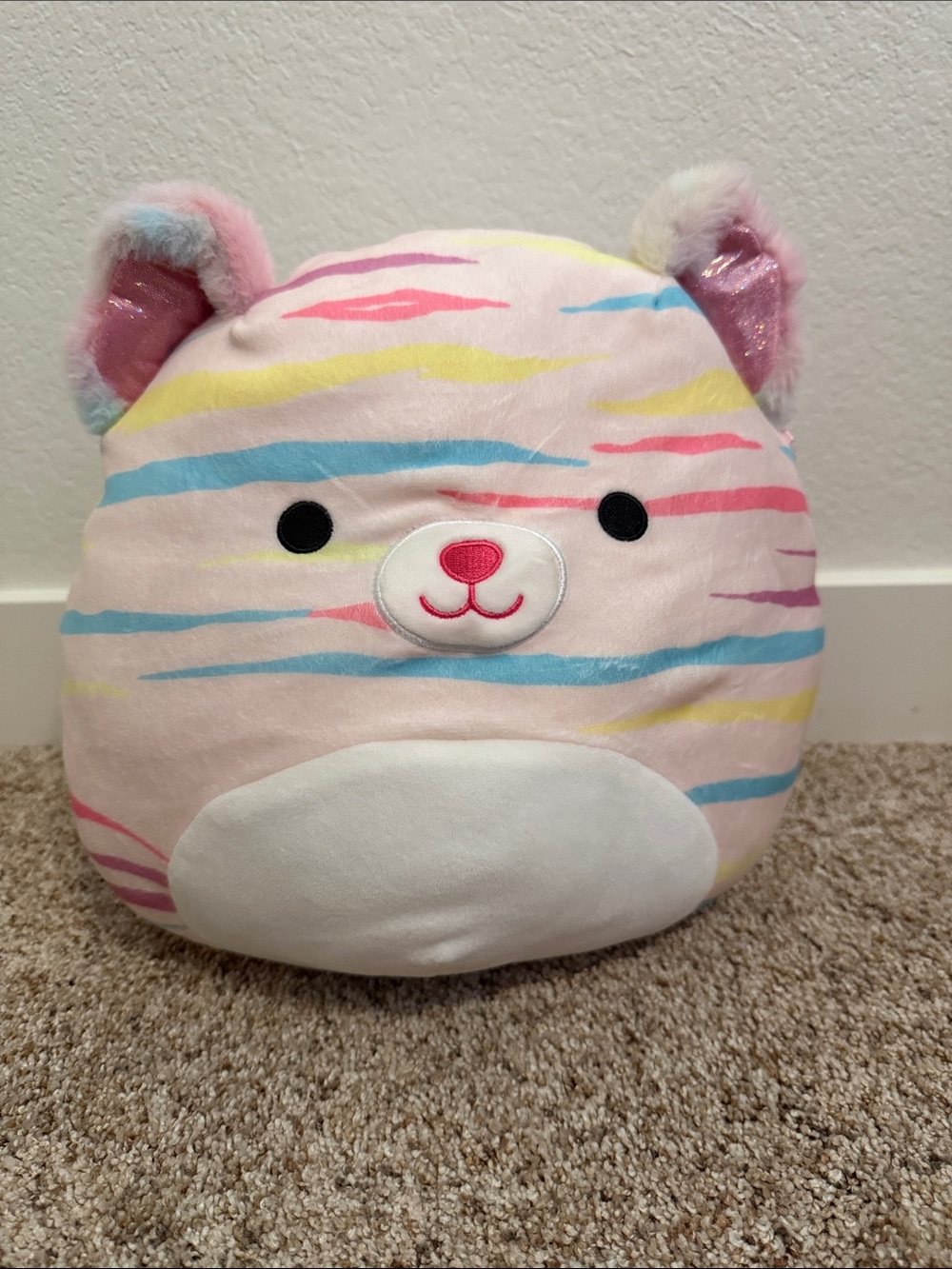11” Atoosa the Pink tiger squishmallow - Pastel Pink Stripes